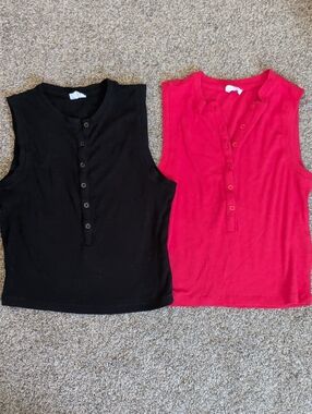 Cotton On Henley Tank Bundle
